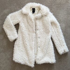 Me Jane Fluffy Cream Fur Jacket